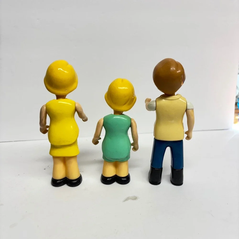 Vintage Little Tikes Family Figures Mom Dad Daughter Girl Lot of 3
